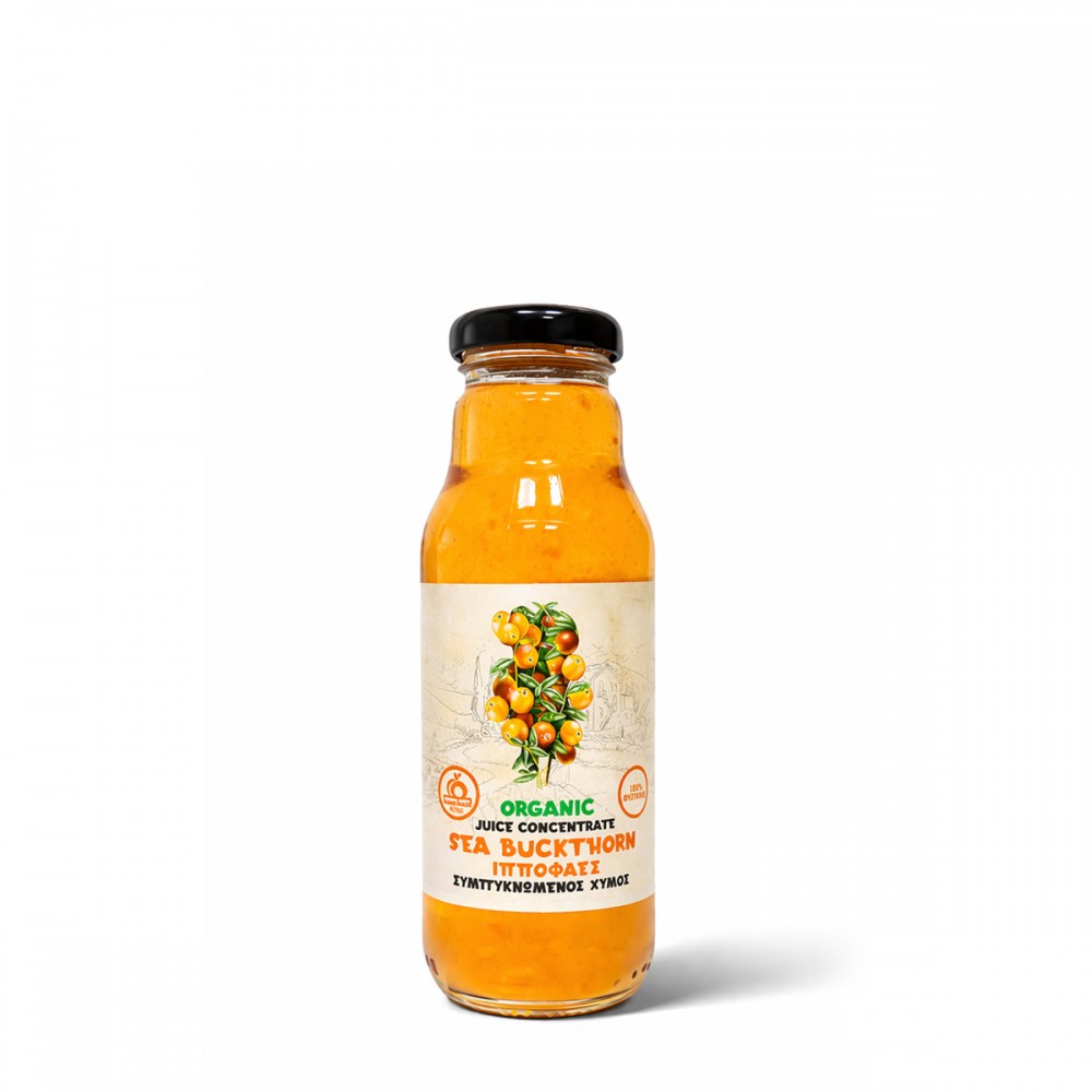 fysikos_xymos_ippofaes 300ml Συμπυκνωμένος χυμός Ιπποφαές (Βιολογικός) - Image 1