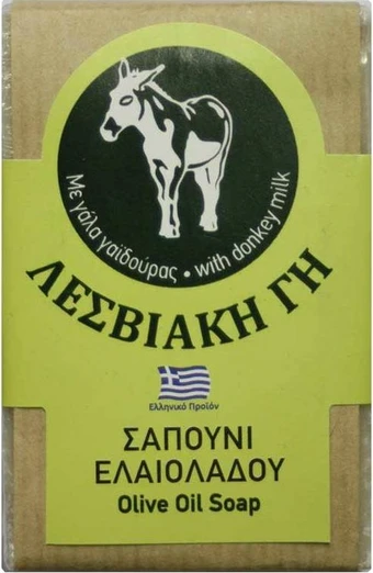 Sapouni_Gaidouras Σαπούνι ελαιολάδου "Λεσβιακή Γη" (Γάλα γαϊδούρας) - Image 1